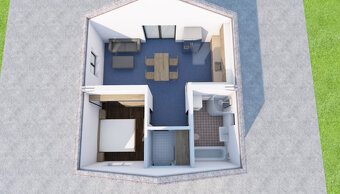 Bungalov 7,5x7,5 m - 4