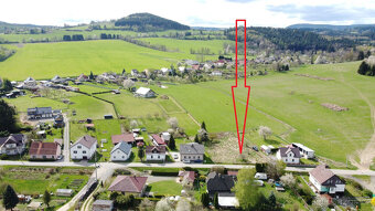 Dlouhá Ves u Sušice, stavební pozemek 1456 m2 pro RD - 4