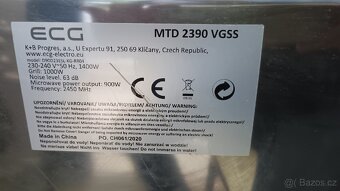 Mikrovlnná trouba ECG MTD 2390 VGSS - 4