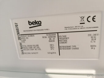 lednice Beko RCSA240M20W - 4
