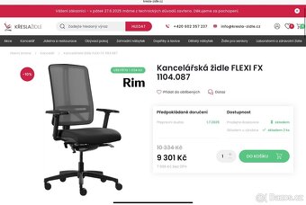 Kancelářská židle RIM Flexi - jako nová - 4
