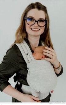 Ergonomické nosítko Qusy mini Linen Beige - 4