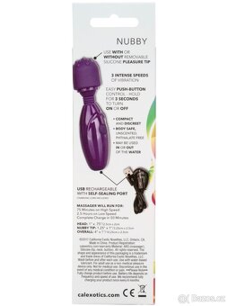 Nabíjecí masážní mini-hlavice Tiny Teasers Nubby - 4