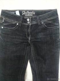 Dámské černé rifle C&A / velikost 38 - 4