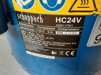 Kompresor Scheppach, bezolejový, minimálně používaný - 4