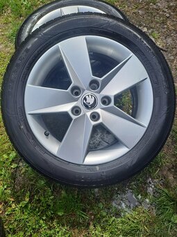 Alu kola 5x112 originál Škoda Octavia III 205/55 R16 - 4