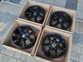 ALU 16 VW T5 T6 Transporter Caravelle Multivan Black 5x120 T - 4