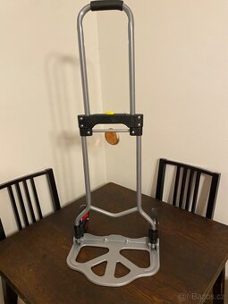 Vozík na kolečkách, skládací vozík na pytle, nosnost 70 kg, - 4