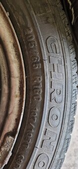 Vw t5,t6 plechové disky zimní pneu 205/55R16C pirelli - 4
