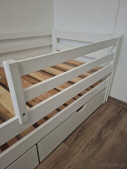 Postel 90x200 SENSO s přistýlkou a 2 zasuvkami - 4