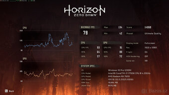 Intel i7-7700K / Radeon RX7600 8GB OC / 16GB DDR4 / 1,5 GB - 4