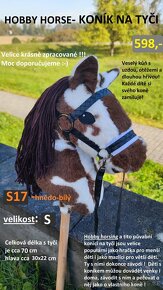 HOBBY HORSE - koníci na tyči - velikost S - 4