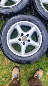 BMW E39 kola orig., 16" 5x120, pneu letní Dunlop 225/55 R16 - 4