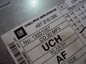 RÁDIO OPEL ASTRA III H 13251057 - 4