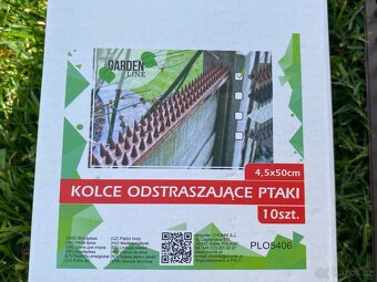 Plastové hroty pro ptáky holuby 50x4,5cm hnědá kotarbau - 4