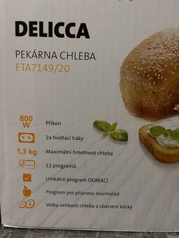 Domácí pekárna ETA Delicca 7149/20 - 4