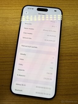 iPhone 15 pro max 256GB, Black - 4