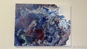 Abstraktni obraz modrý - 4