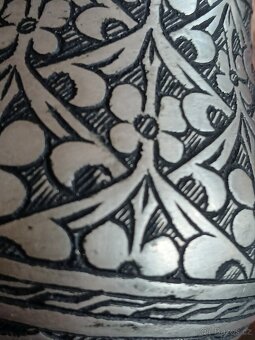 Starožitný kovový hrnek - 4