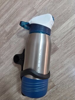 Nerez. Lahev, drzak na kolo+Sedacka na kolo, top stav - 4