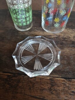 Retro skleničky, podtácek - 4