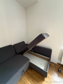 Rohová rozkládací pohovka IKEA FRIHETEN s úložným prostorem - 4