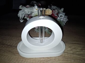 Oválná vázička s táckem 18cm keraflot - 4