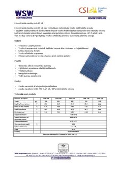 FVE panely CSI 210 Wp – plně funkční - 4