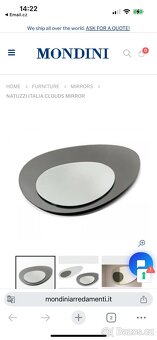 Designové zrcadlo Natuzzi Italia model Clouds, nové - 4
