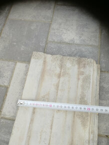 Betonová střešní taška, bílé cihly - 4