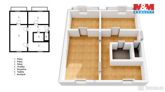 Pronájem bytu 3+1, 70 m², Havířov, ul. Kosmonautů - 4