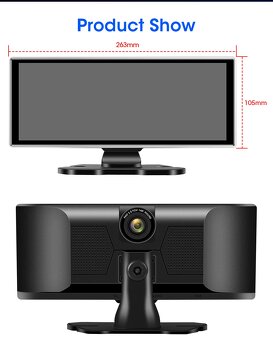 11,26" displej do auta, Android auto, Airplay, 2x kamera - 4
