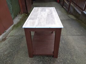 Masivní, dřevěný pracovní stůl ( ponk ) - 4