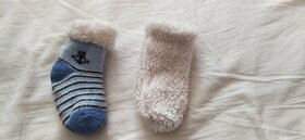 D48_Dětské teplé ponožky (modrý-bílý) - 4