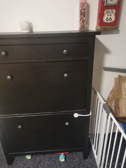 Věšák a botník černohnědá hemnes IKEA - 4