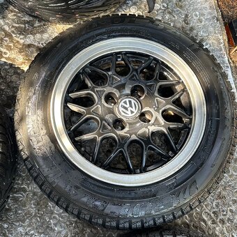 Alu kola BBS 4x100 včetně pneu R14 CENA ZA VŠE - 4