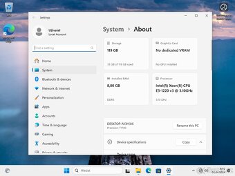 DELL Precision T1700 - Xeon | 8GB RAM | 128GB SSD | W11 - 4