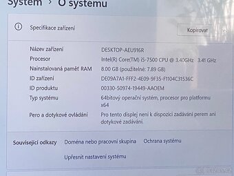 HP ProDesk – i5 7500, 8GB RAM, SSD + HDD - 4