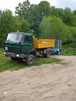 Liaz 151 hákový nosič kontejnerů, stavební stroj - 4
