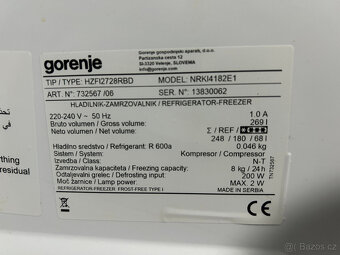 Vestavná kombinovaná chladnička Gorenje model NRKI4182E1 - 4