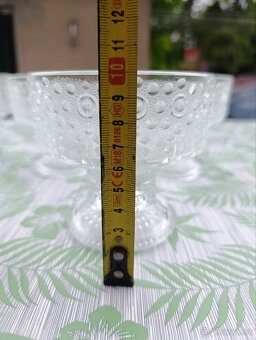 5x skleněná miska Riihimäen Lasi Grapponia. - 4