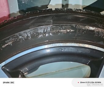 5x112r 17 zánovní zimní pneu - 4