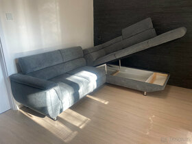 Rohová sedací souprava rozkládací uložný prostor ZÁNOVNÍ ❗ - 4