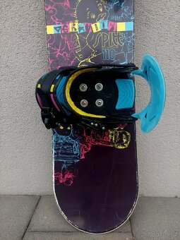 Snowboard GRAVITY SPITT, 110 cm + boty - 4