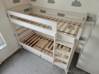 Palanda 2x150kg, 200x90cm, 2 úložné prostory, rošty a žebřík - 4
