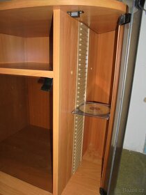 televizní stolek kouřové sklo - 4