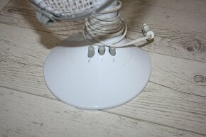 Bílý stolní ventilátor - průměr 30 cm - 4