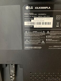 Televize 43" LG 43LK5000PLA full hd - 4