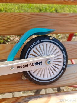 Koloběžka Meteor Sunny X, 120 mm, růžovo-modrá - 4