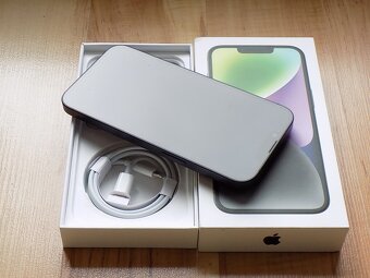  APPLE iPhone 14 128GB Black - ZÁRUKA - TOP STAV-100% BAT. - 4